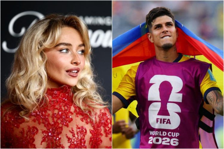 Sabrina Carpenter y Piero Hincapié, ¿un romance en el Mundial 2026?