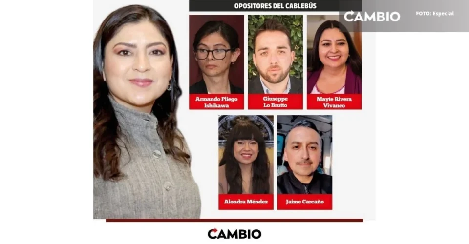 Exalcaldesa Claudia Rivera y su círculo, detrás de oposición al Cablebús en Puebla