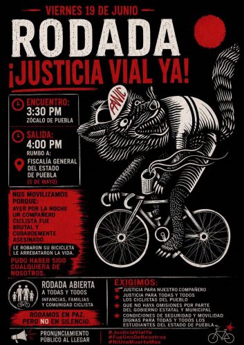 Asesinan a ciclista de 63 años durante robo en Loma Linda, Puebla; convocan marcha de protesta