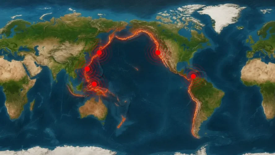 Cinco terremotos sacuden el Cinturón de Fuego del Pacífico en menos de 24 horas