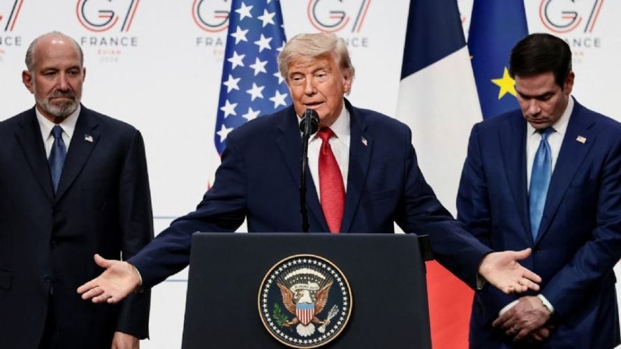 Trump insiste desde el G7 que los cárteles controlan México y critica a Claudia Sheinbaum