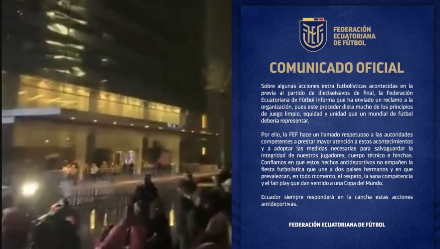 Federación Ecuatoriana de Fútbol presenta queja por hostigamiento en hotel de Ciudad de México