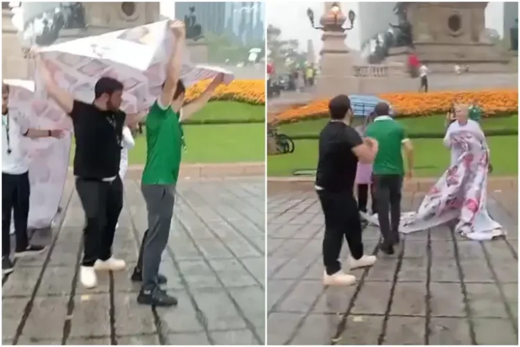 Agresiones a madres buscadoras y reportero en el Ángel de la Independencia durante celebración del Mundial 2026