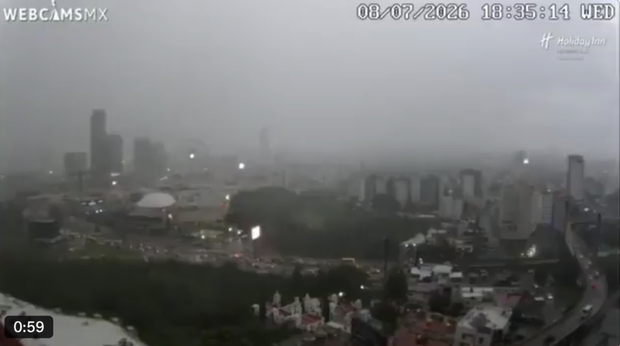 Intensa lluvia azota Puebla durante más de dos horas; pronostican nuevas tormentas este jueves
