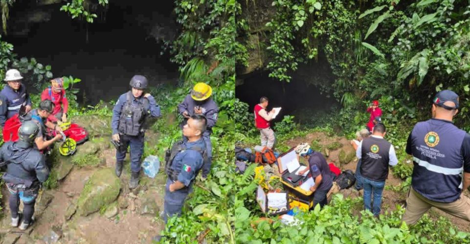 Búsqueda continúa en la Gruta de Chichicazapa para localizar a padre e hijas desaparecidos