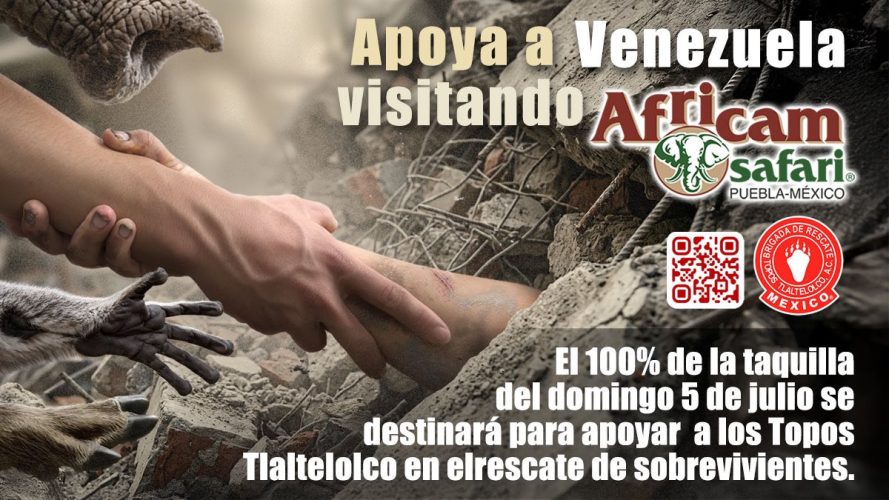 Africam Safari donará la taquilla del 5 de julio para apoyar rescate en Venezuela