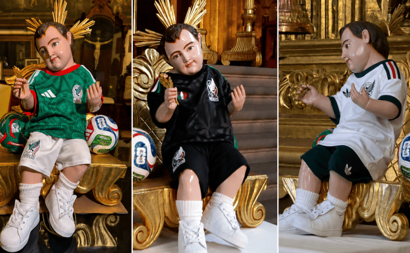El Niño Dios de la Catedral Metropolitana luce el uniforme de la Selección Mexicana por el Mundial 2026